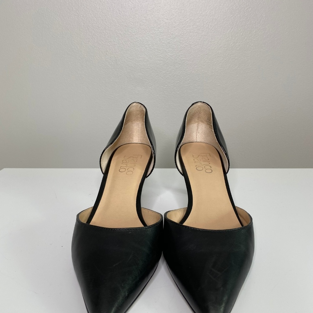 Franco Sarto Black Demille Kitten Heels - Picture 2 of 8